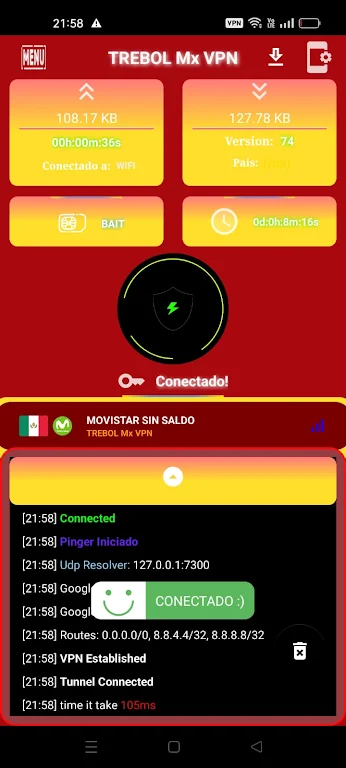 TREBOL Mx VPN Captura de pantalla 3