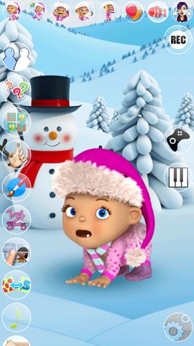 Talking Baby Babsy Winter Fun 스크린샷 2