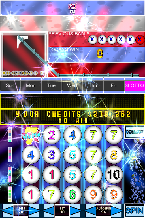 Slotto Balls™ Lottery Fruit Machine Tangkapan skrin 0