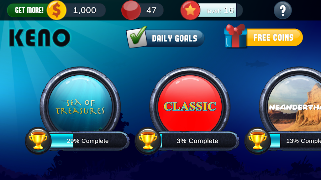 Schermata Keno Free Keno Game 1
