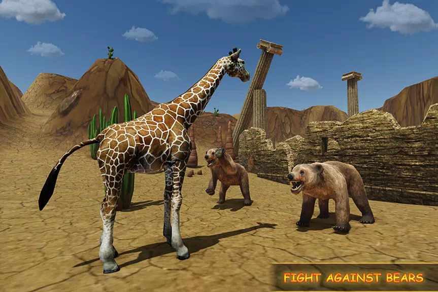 Giraffe Family Life Jungle Sim Captura de pantalla 2