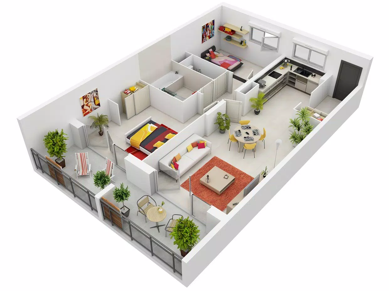 3D House Design Capture d'écran 3