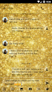 SMS Messages GlitterGold Glass 스크린샷 1