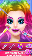 DIY Makeup Games: Candy Makeup Tangkapan skrin 0