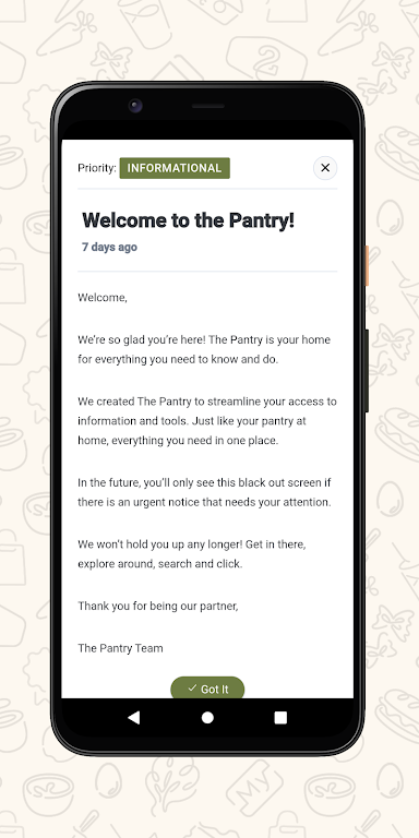 Schermata The Pantry: Associate App 2