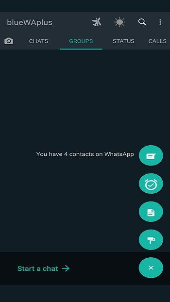 Blue WhatsApp Plus Captura de tela 3