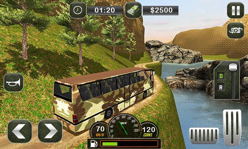 Army Bus Transporter Coach Fun Скриншот 1