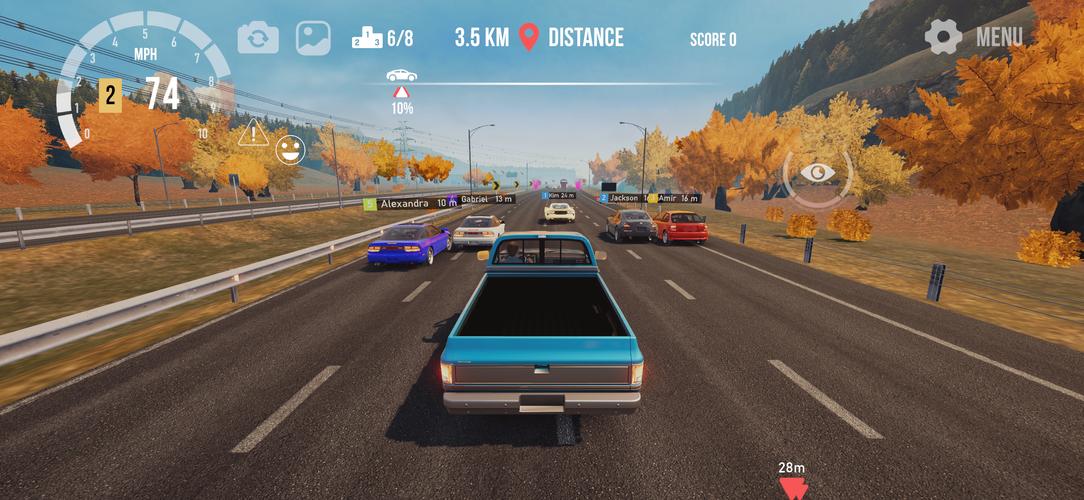 CPM Traffic Racer ဖန်သားပြင်ဓာတ်ပုံ 1