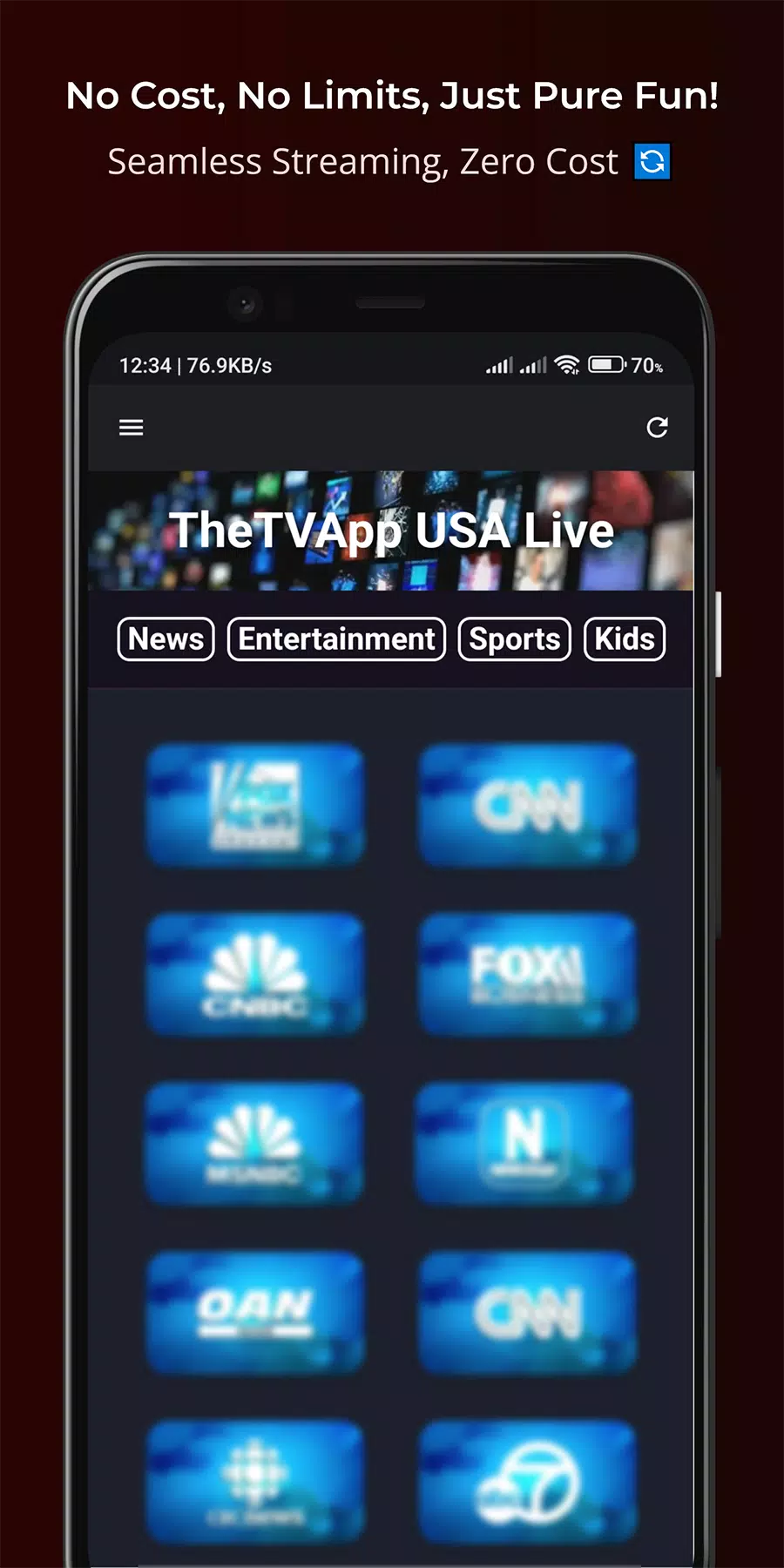 TheTVApp USA Live Ảnh chụp màn hình 1