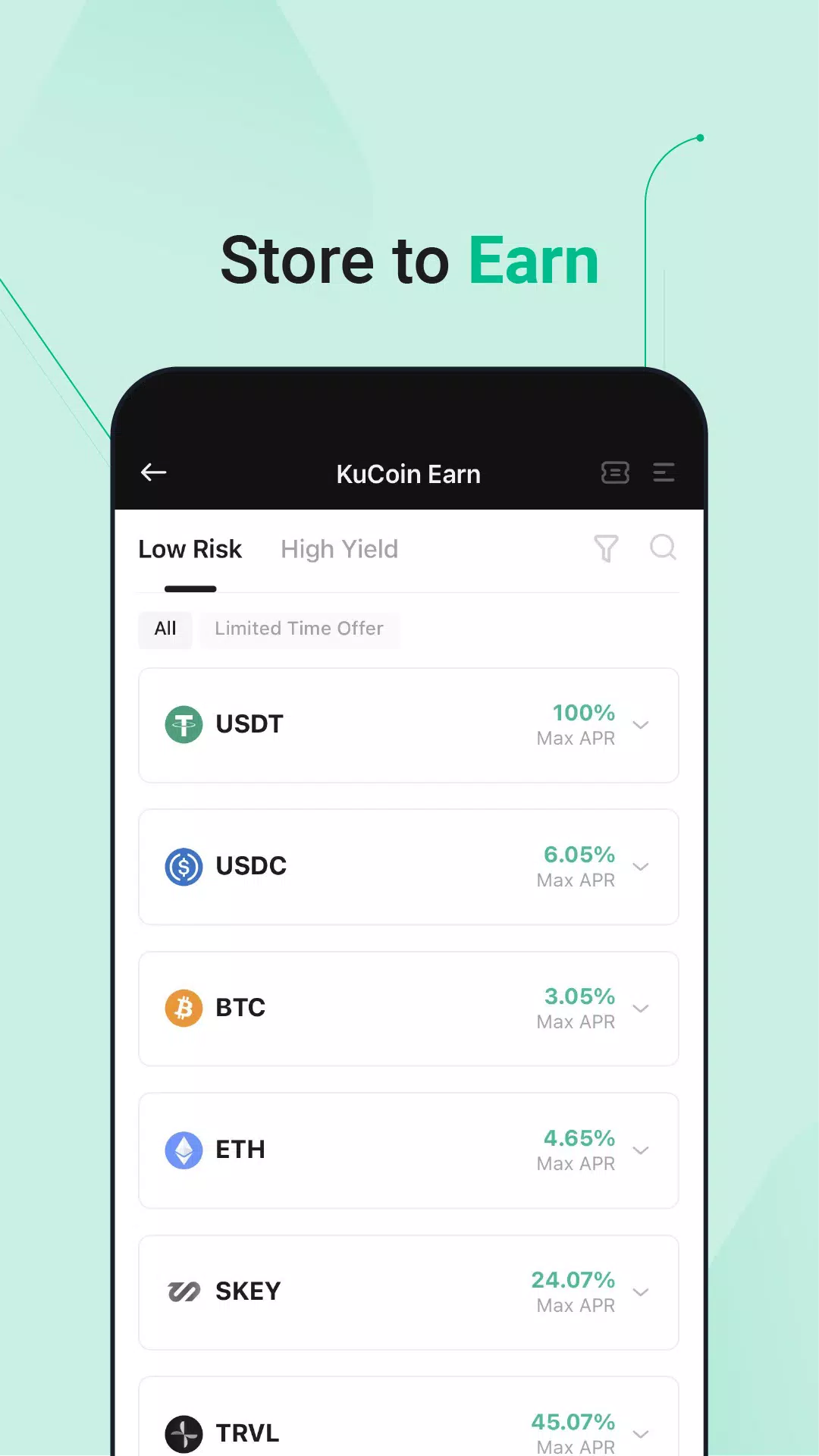 KuCoin-बिटकॉइन क्रिप्टो खरीदें स्क्रीनशॉट 3