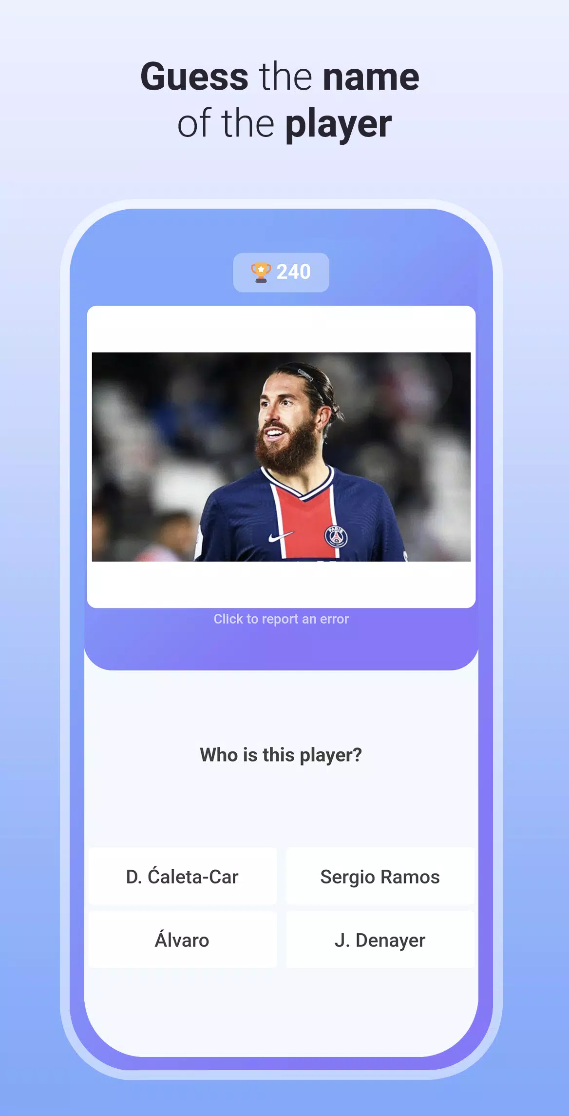 Quiz Soccer - Guess the name Screenshot 3