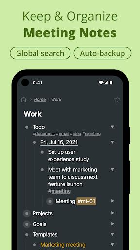 Workflowy |Note, List, Outline Schermafbeelding 0