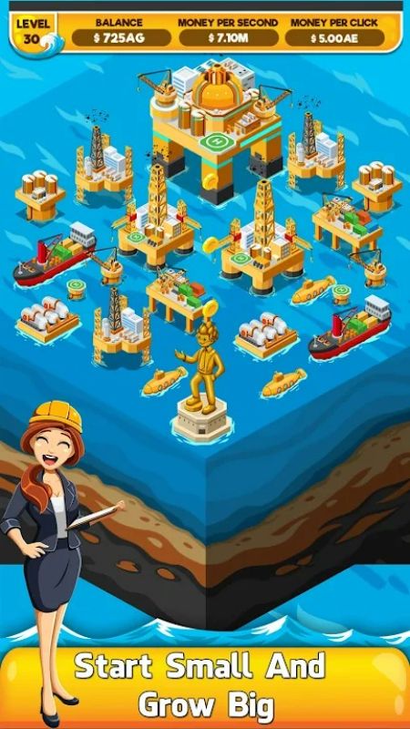 Oil Tycoon 2: Idle Miner Game Captura de tela 0