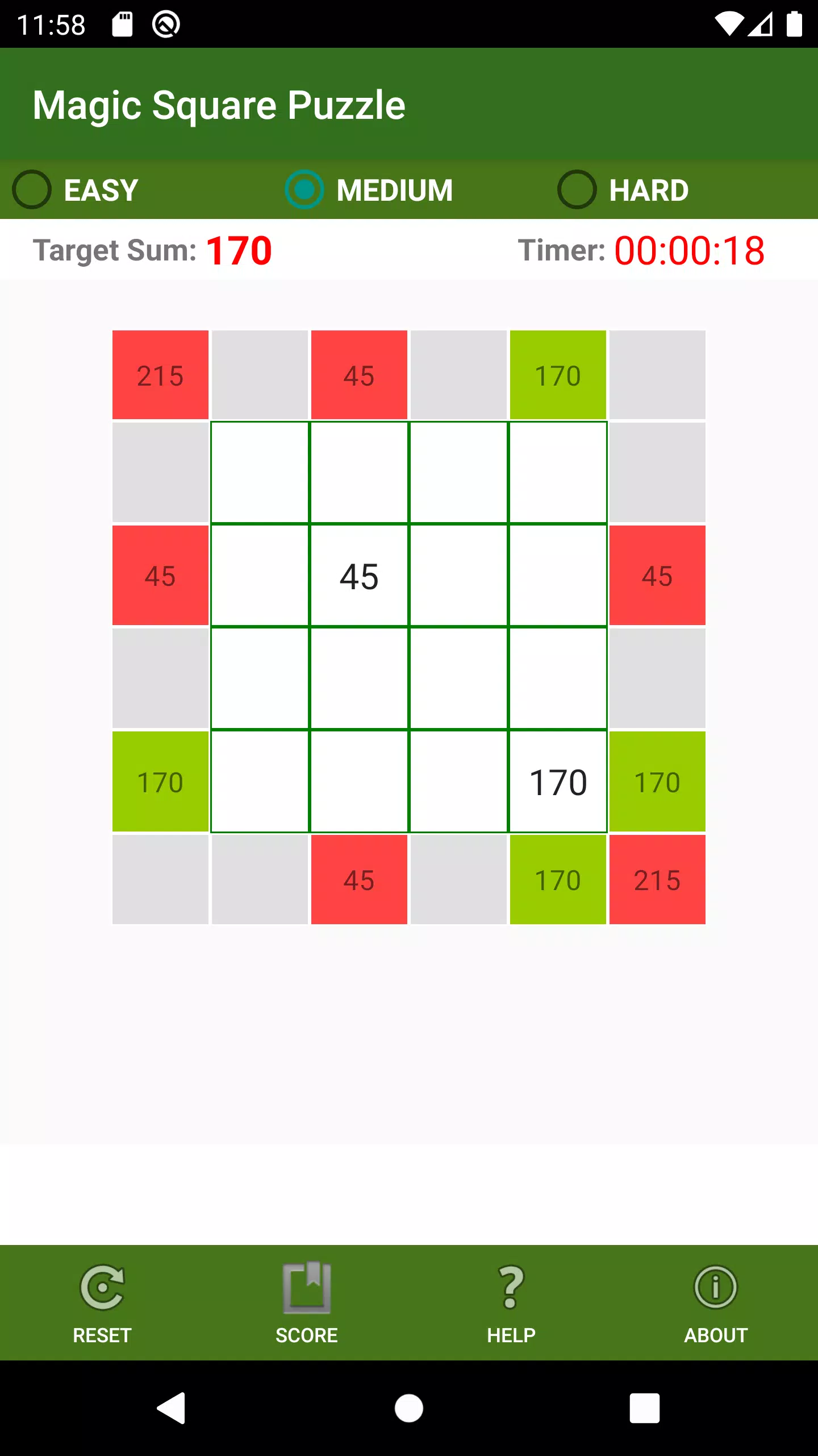 Magic Square Puzzle Screenshot 3