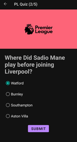 Premier League Quiz Screenshot 2