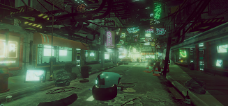 VR Cyberpunk City Ekran Görüntüsü 1