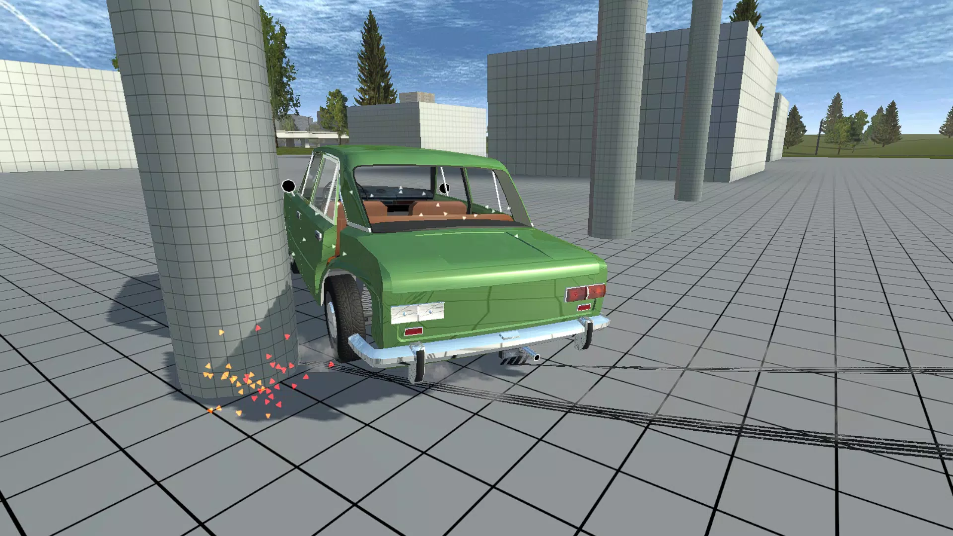 Simple Car Crash Physics Sim Tangkapan skrin 0