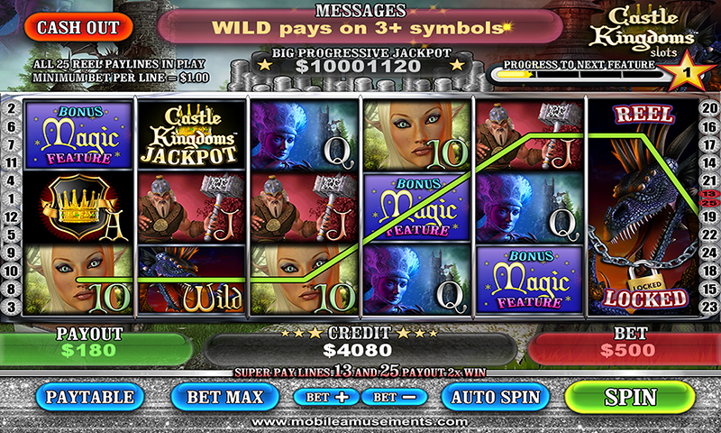 Schermata Castle Kingdoms Magic Dragon Legend Slots FREE 0