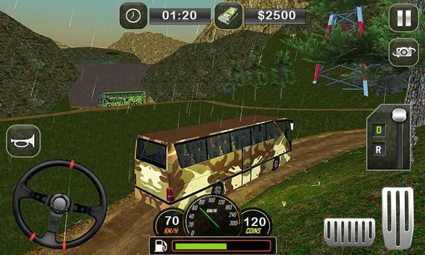 Army Bus Transporter Coach Fun Скриншот 2