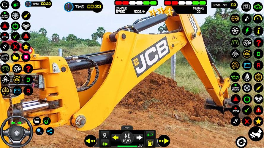 Real Snow Excavator - JCB Captura de pantalla 2