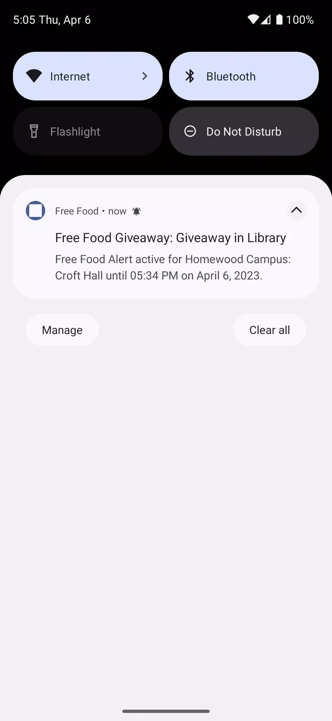 Free Food Alert Screenshot 2