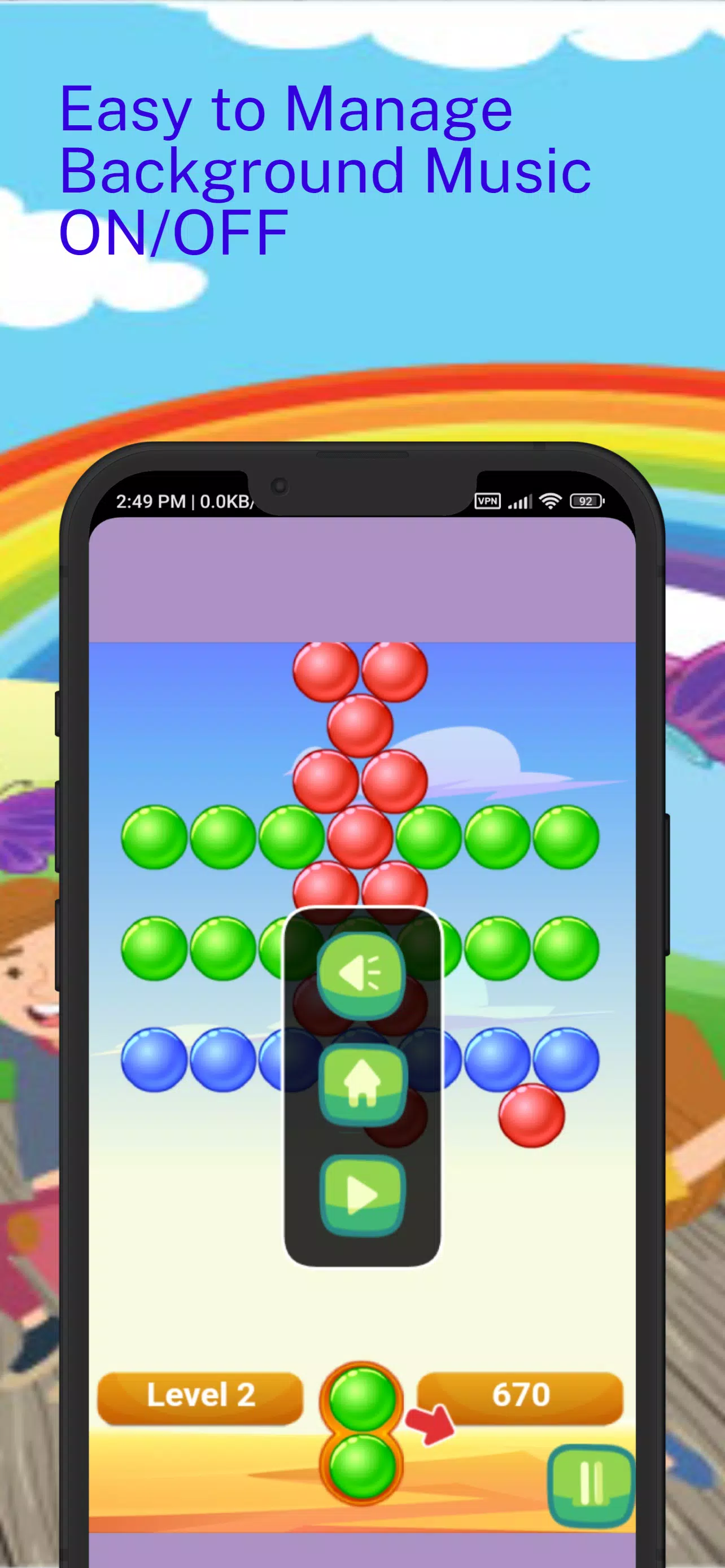 Sky Bubble Shooter : Rainbow Screenshot 3