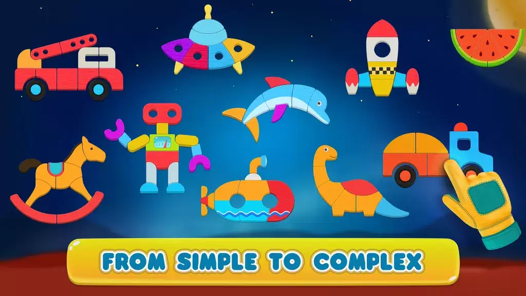 Cosmo Shapes Puzzles for kids Screenshot 2