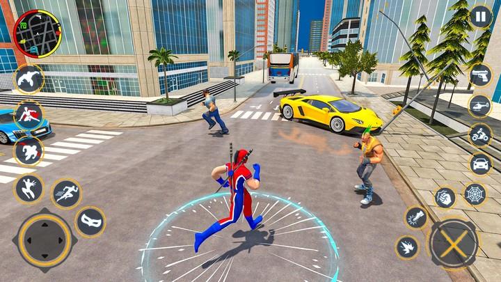 Miami Spider Rope Hero Games Ekran Görüntüsü 2