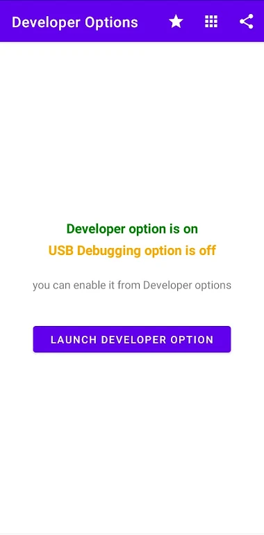 Developer Options Schermafbeelding 2