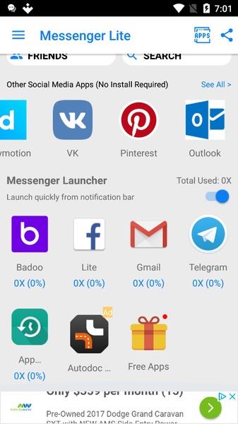 Messenger Pro Lite for Messages Ảnh chụp màn hình 2