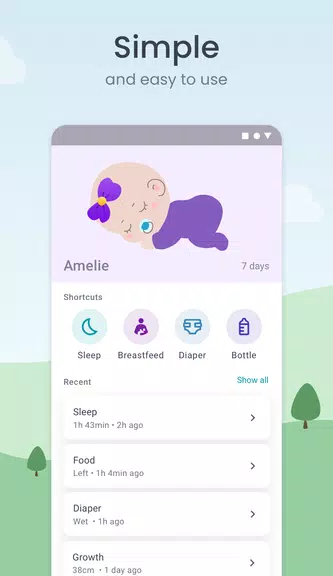 Baby Tracker: Sleep & Feeding Zrzut ekranu 1