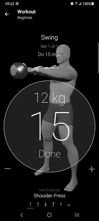 Kettlebell Home Workout Zrzut ekranu 3