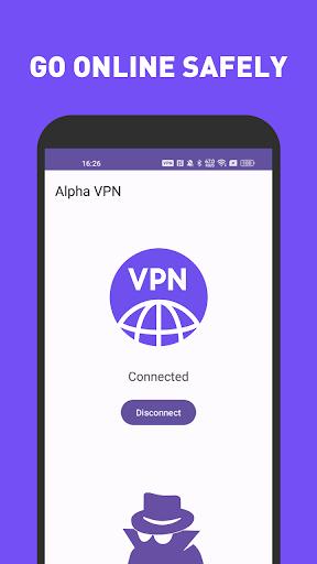 Schermata Alpha VPN 1