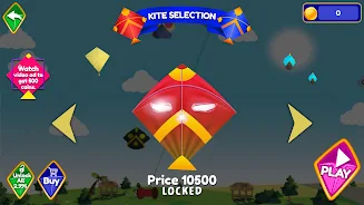 Pipa Layang Kite Flying Game Zrzut ekranu 1