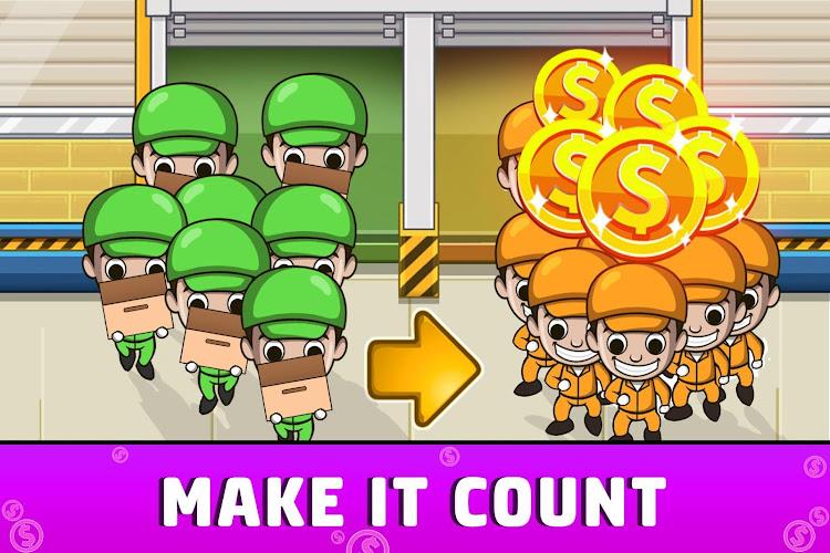 Idle Factory Tycoon: Business! Ảnh chụp màn hình 1