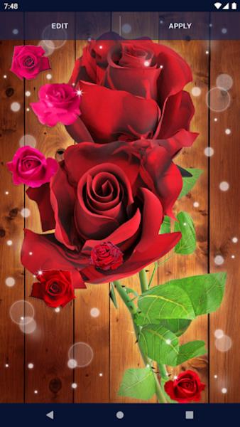 Red Rose Live Wallpaper ภาพหน้าจอ 3