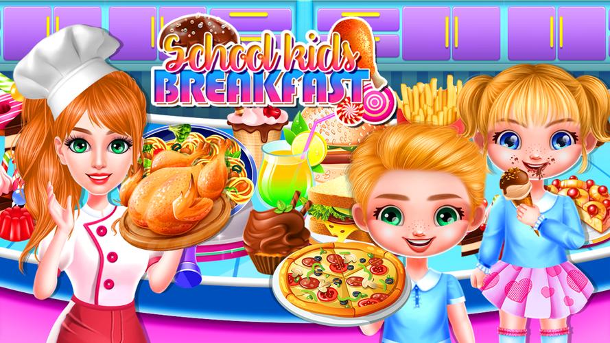 School Toddlers Breakfast Food Ảnh chụp màn hình 1