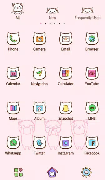 Three Kitties Theme +HOME Screenshot 2