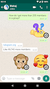 Schermata Animated Emojis WAStickerApps 2