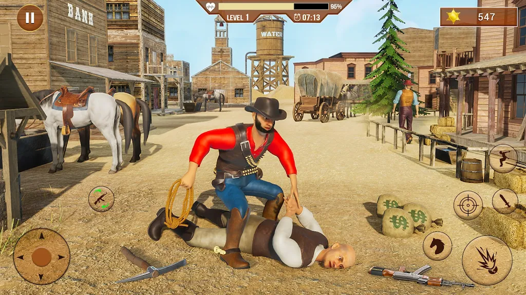 West Cowboy Shooting Games 3D Ảnh chụp màn hình 1