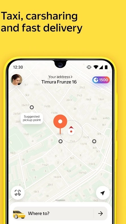 Yandex Go: taxi and delivery应用截图第1张