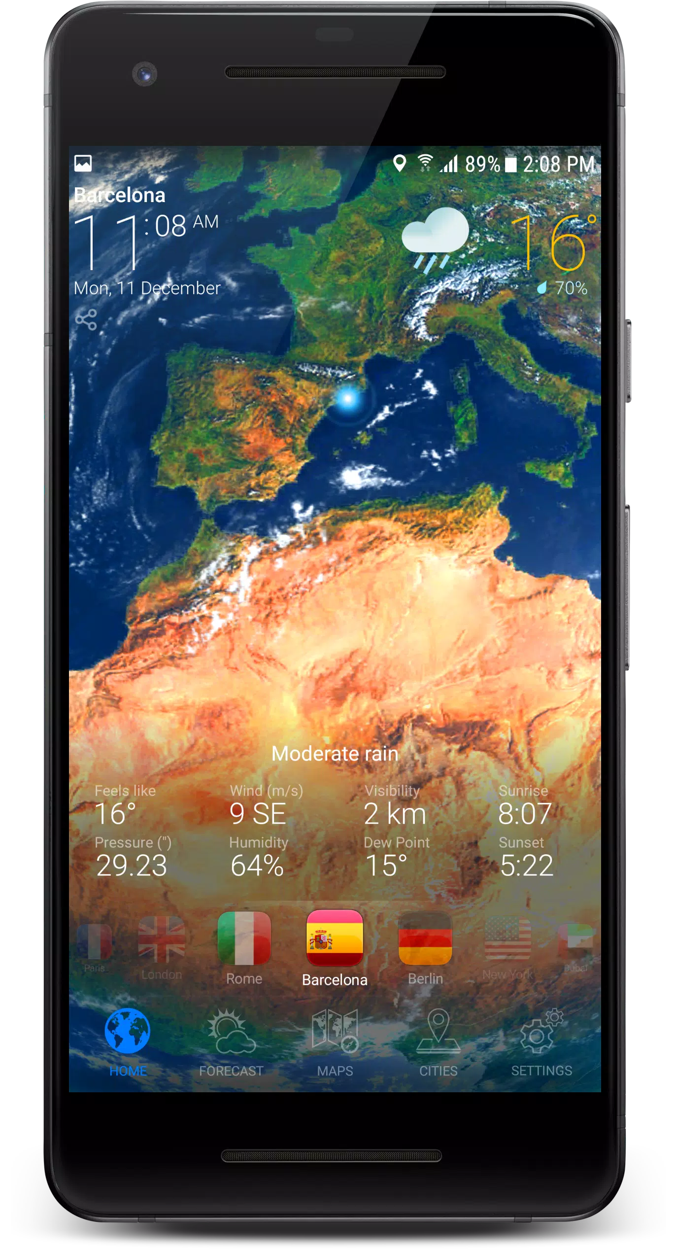 3D EARTH PRO - local forecast Capture d'écran 2