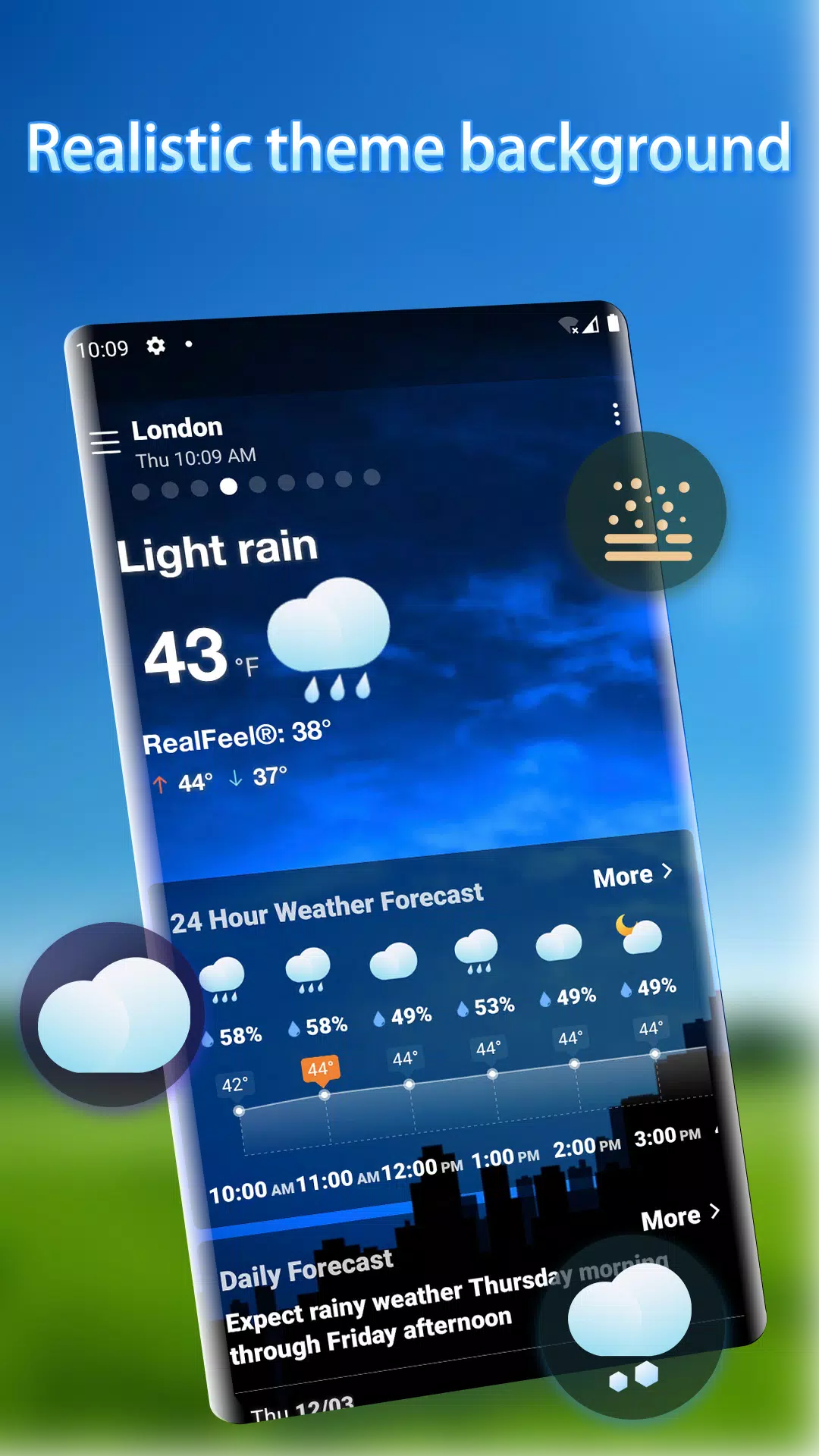 Local Weather Alerts - Widget Zrzut ekranu 1