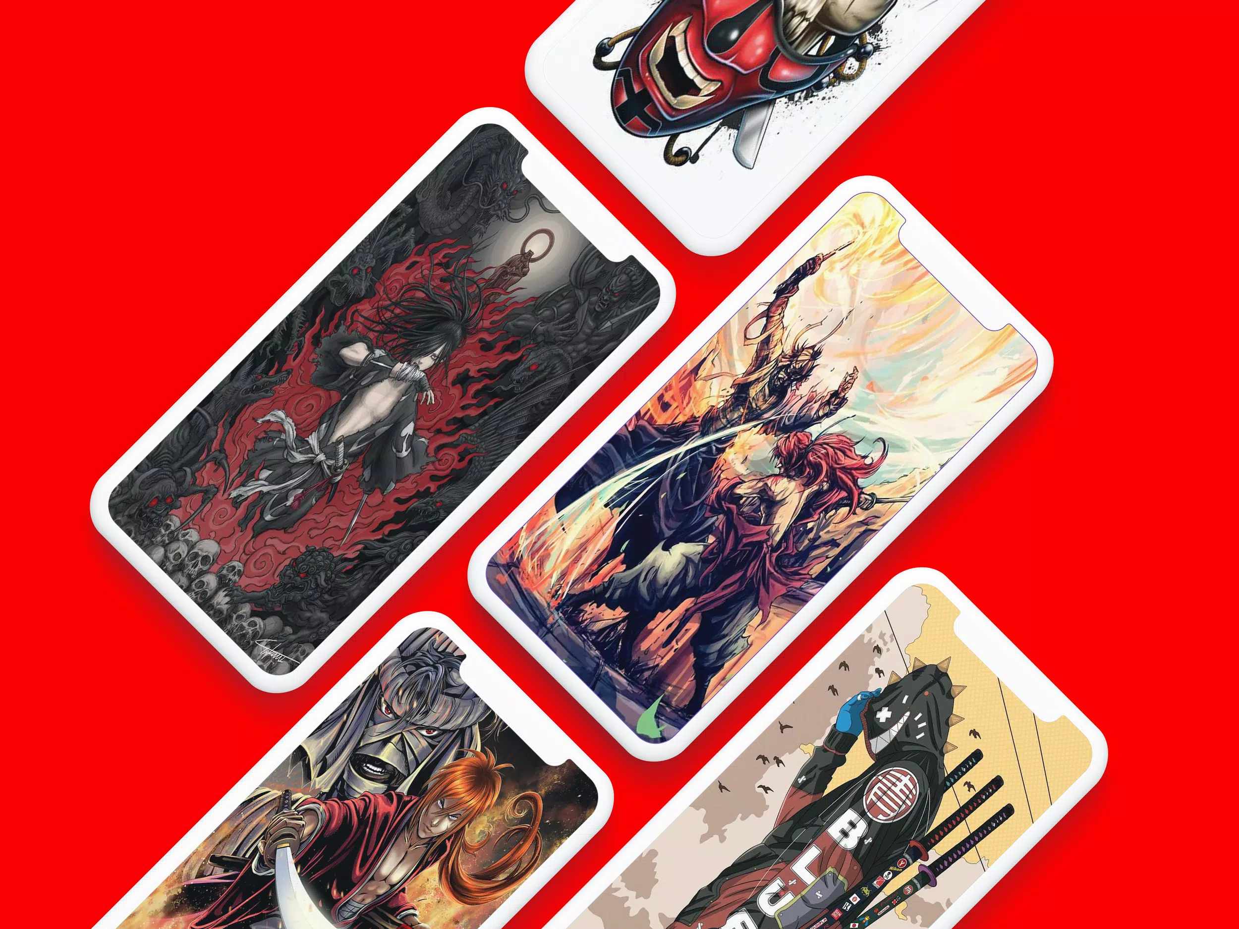 Samurai Art Wallpaper Capture d'écran 1