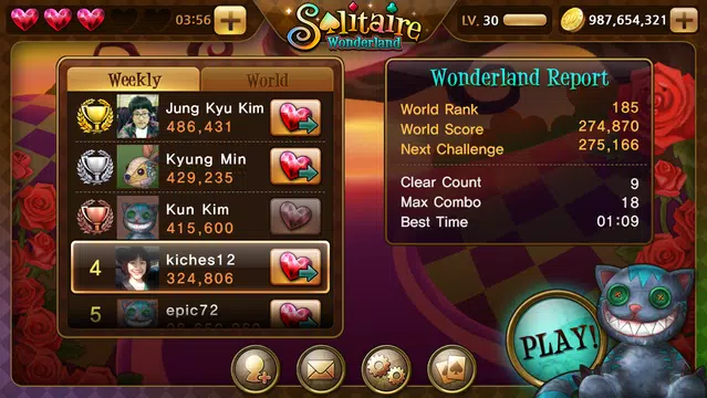 Solitaire Wonderland Schermafbeelding 1