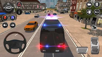 American Police Van Driving Скриншот 0