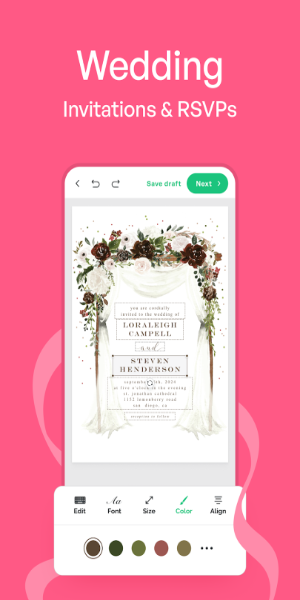 Crea Tarjetas de Invitación Captura de pantalla 1