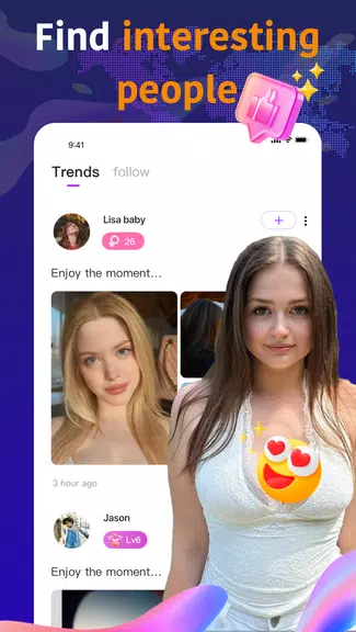 Olamet - Video Chat Online Скриншот 1