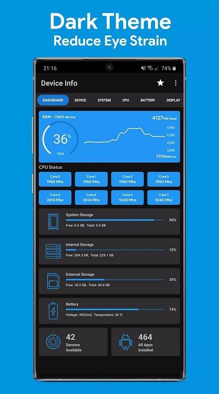 Geräteinfo:System-und CPU-Info Screenshot 1