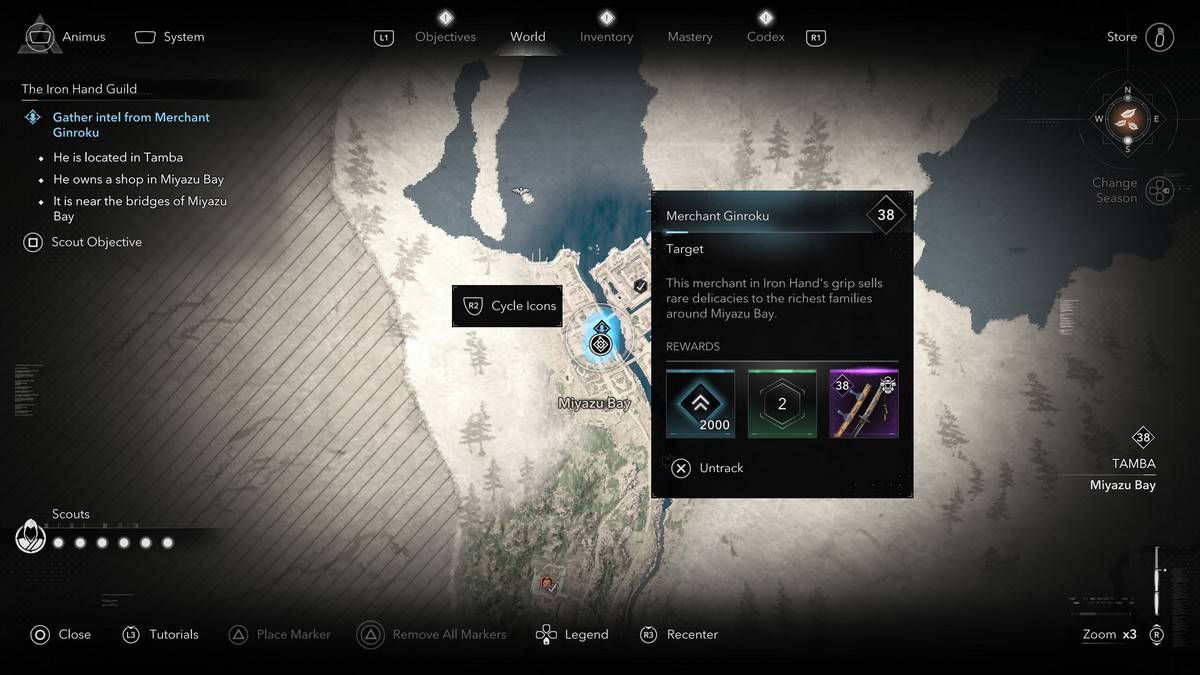Merchant Ginroku in Assassin's Creed Shadows